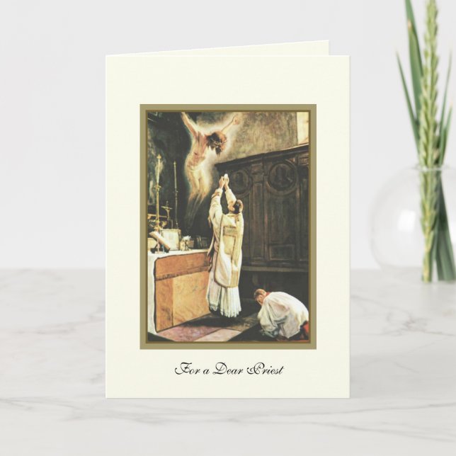 Catholic Priest Words of Encouragement Card (Front)