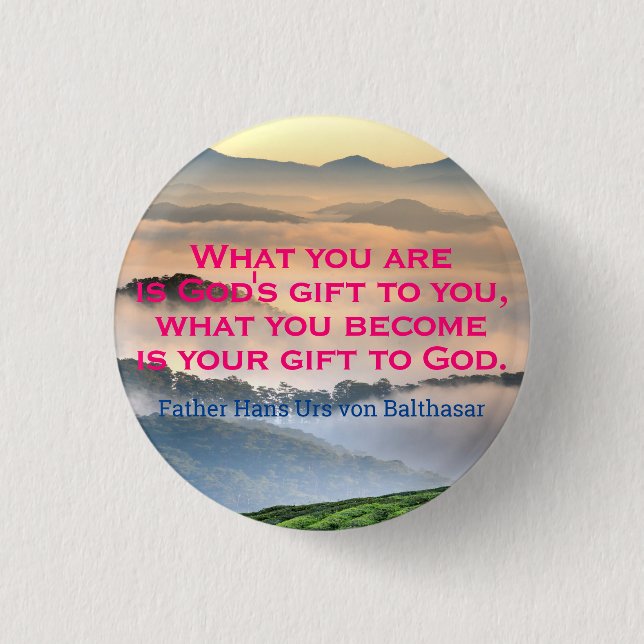 Catholic Quote Button (Front)