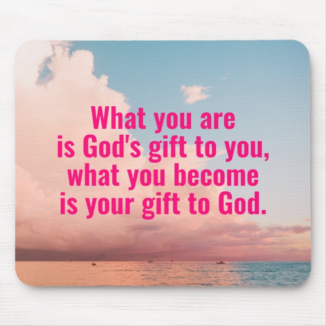 Catholic Quote Mouse Pad (Front)