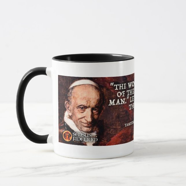 Catholic Quote Pope Leo Mug (Left)