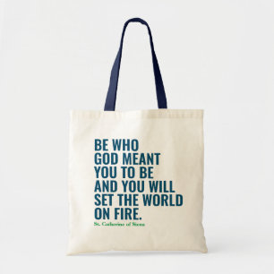 Catholic Quote Tote Bag Christian Gift Idea