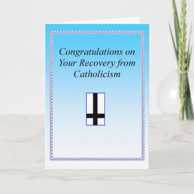 Catholic Recovery Congrats Card (Front)