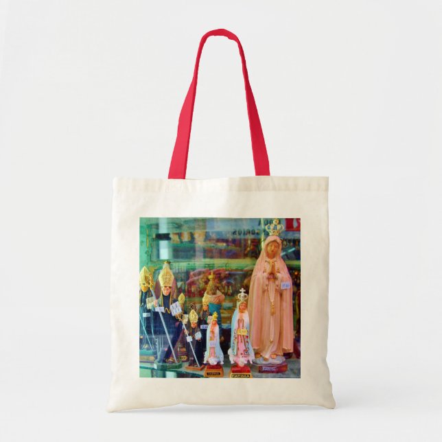 CATHOLIC RELIGIOUS ICONS IN LISBON SHOP TOTE BAG (Front)