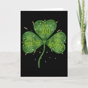 Catholic Religious Irish Shamrock Christian St Pat Card