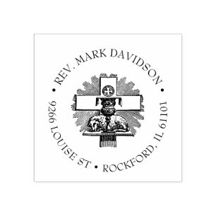 Catholic Religious Lamb of God Agnus Dei Rubber Stamp