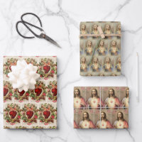 Catholic Religious Sacred Heart Jesus Virgin Mary 
