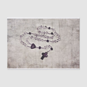 Catholic rosary tissue paper
