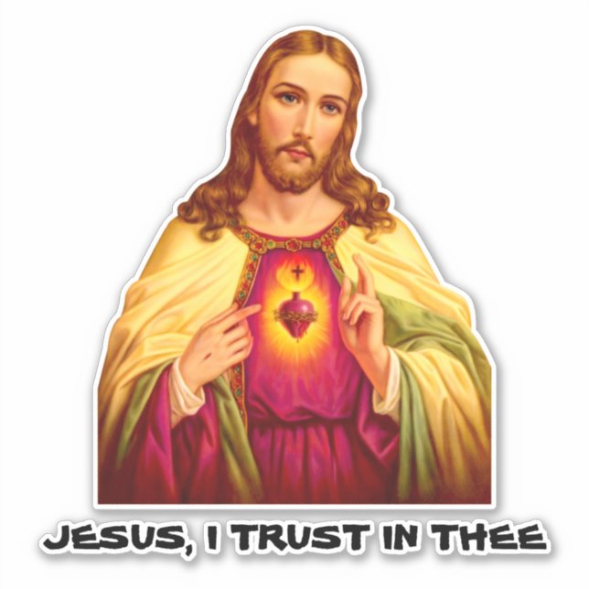 Catholic Sacred Heart Divine Mercy Merciful Jesus (Front)