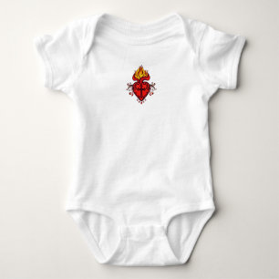 Catholic Sacred Heart of Jesus Baby Bodysuit