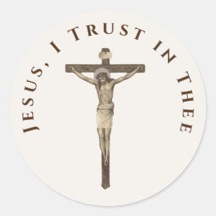 Catholic Sacred Heart of Jesus Classic Round Sticker
