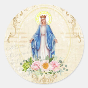 Catholic Sacred Heart of Jesus Classic Round Sticker