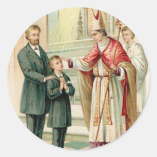 Catholic Sacred Heart of Jesus Classic Round Sticker