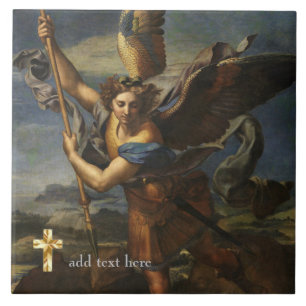 Catholic Saint Michael the Archangel Add Verse Tile
