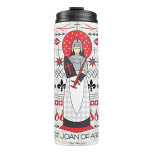 Catholic Saint Thermal Tumbler: St. Joan of Arc Thermal Tumbler