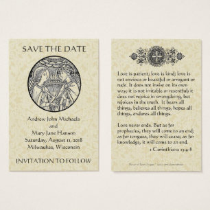 Catholic Save the Date Wedding Cards