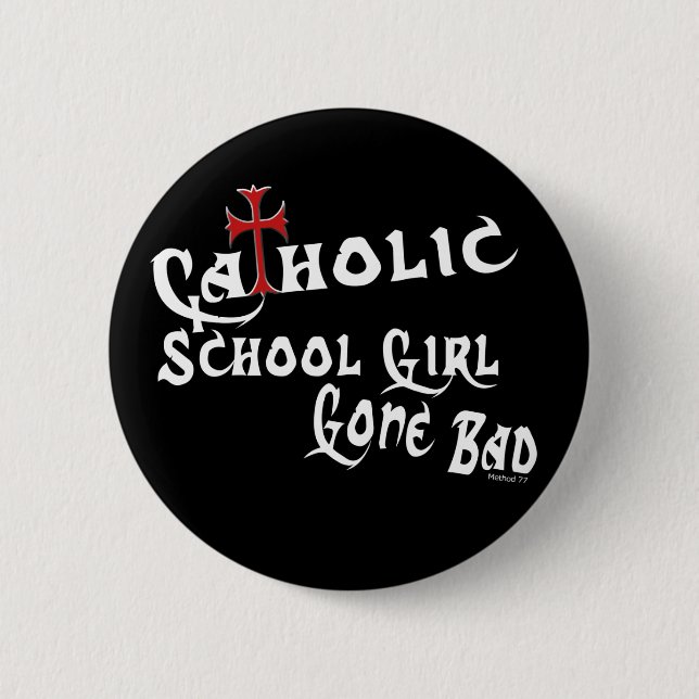 Catholic School Girl B Button (Front)