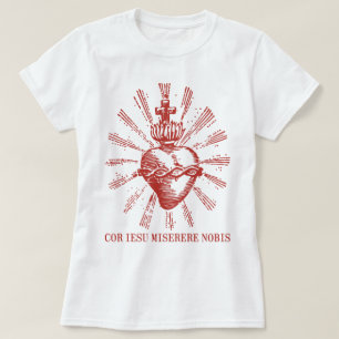 Catholic Shirt Sacred Heart of Jesus Latin Mass