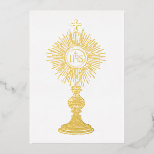 catholic small 5" x 7" Eucharist monstrance