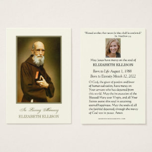 Catholic Solanus Casey  Funeral Prayer Card