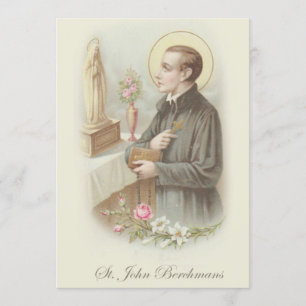 Catholic St. John Berchmans Altar Boys Prayer Invitation