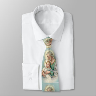 Catholic St. Joseph Child Jesus Religious Tie