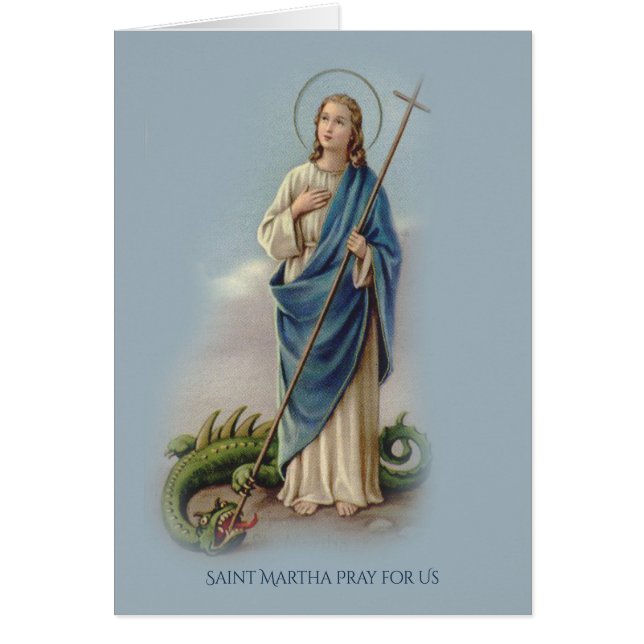 Catholic St. Martha Traditional Prayer (Front)