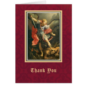 Catholic St. Michael Funeral Sympathy Thank You