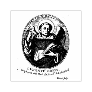 Catholic St. Vincent Ferrer Rubber Stamp