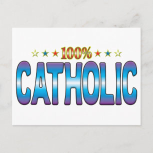 Catholic Star Tag v2 Postcard
