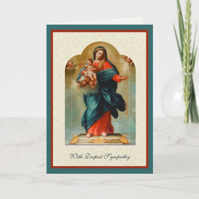 Catholic Sympathy Virgin Mary Jesus Scripture Card (Front)