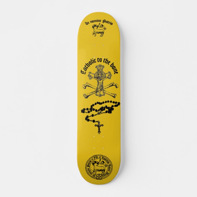 Catholic to the bone - Skateboard, 7¾" Deck Skateboard (Front)
