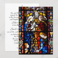 Catholic Traditional Bridal Wedding Invitation