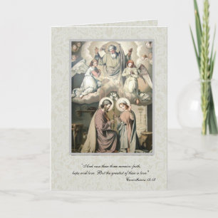 Catholic Traditional Bridal Wedding Invitation