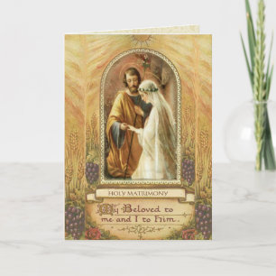 Catholic Traditional Bridal Wedding Invitation