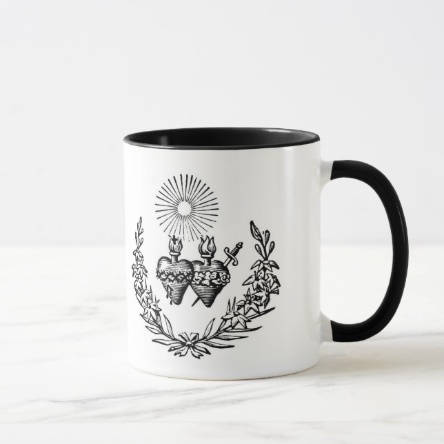 Catholic Typography Jesus Mary Angels Mug (Right)