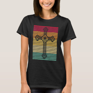 Catholic Vintage Cross Easter T-Shirt