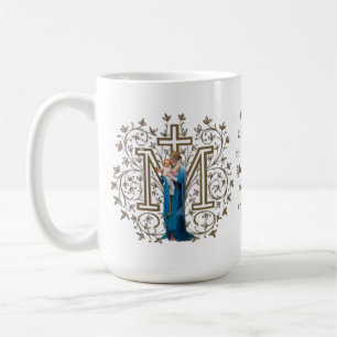 Catholic Virgin Mary Cross Jesus Prayer Religious Coffee Mug