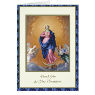 Catholic VIRGIN MARY  Funeral Condolence