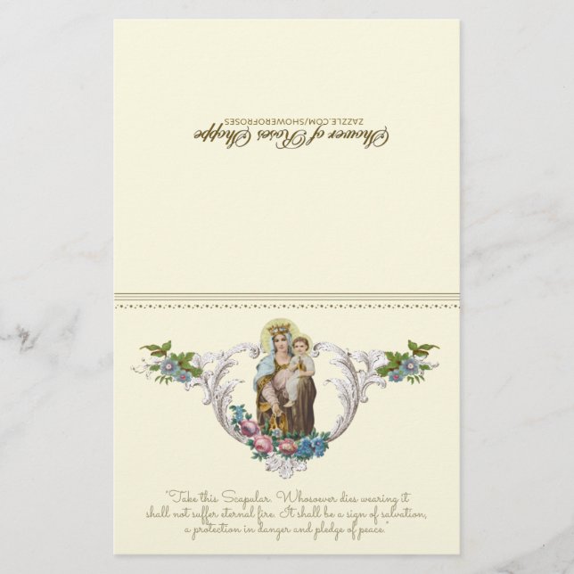 Catholic Virgin Mary Jesus Mount Carmel Religious (Front)