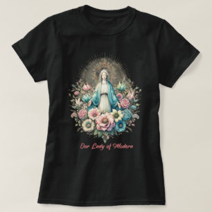Catholic Virgin Mary Our Lady of Modern T-Shirt