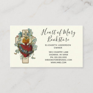 Catholic Virgin Mary Religious Christian Business  Business Card