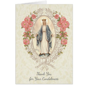 Catholic Virgin Mary Thank You  Funeral Prayer