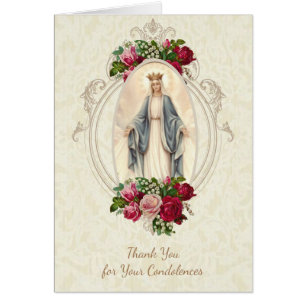 Catholic Virgin Mary Thank You Funeral Prayer