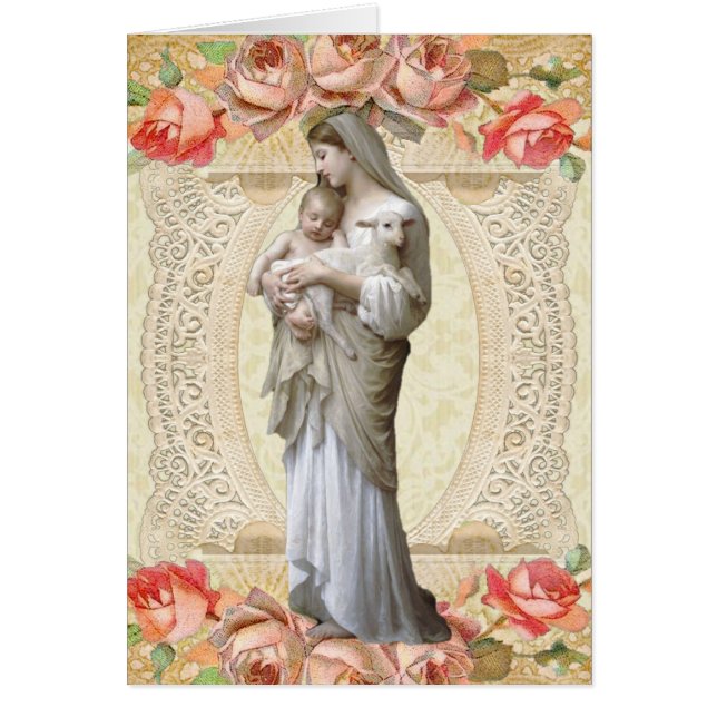 Catholic Virgin Mary Thank You  Funeral Prayer (Front)
