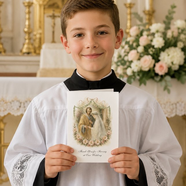 Catholic Wedding Altar Server Appreciation Card (Creator Uploaded)