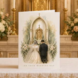 Catholic Wedding Day Blessings Heirloom Card