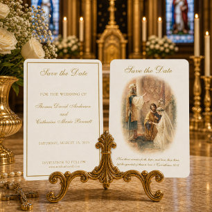 Catholic Wedding Elegant Save the Date