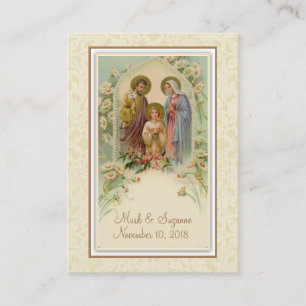 Catholic Wedding Favour Holy Family Holy Card