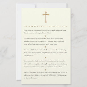 Catholic Wedding Guest Attire & Etiquette Stationery