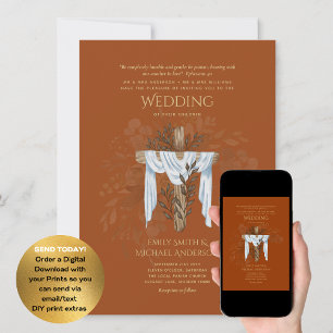 Catholic Wedding Invitations Christian Elegant 